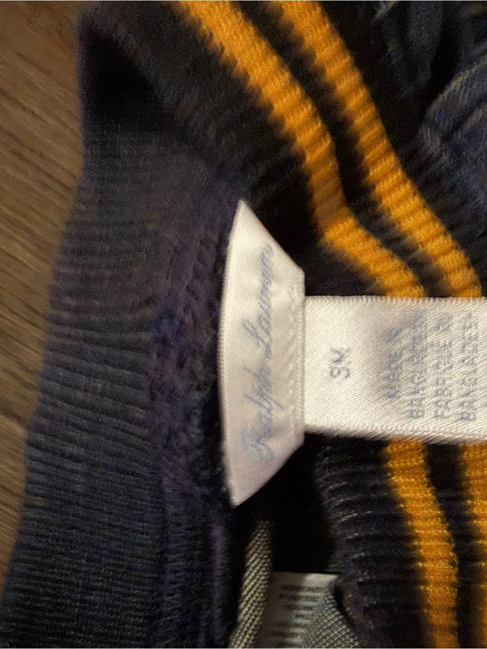 Ralph Lauren Kids Blue Denim Jeans with Yellow Pony Embroidery